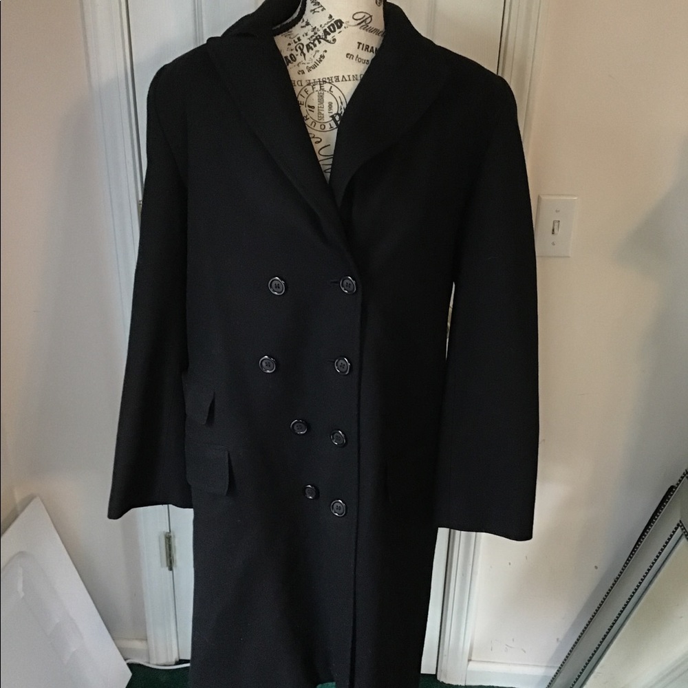 Harve Benard Long Wool Coat Size L